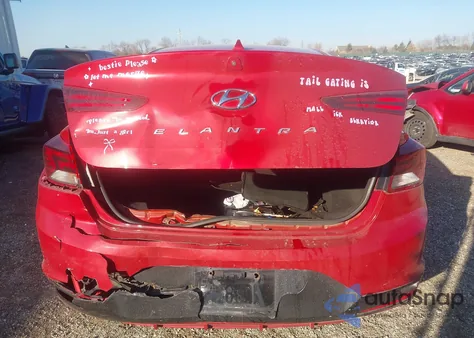 2019 Hyundai Elantra Sel from USA, damaged, VIN 5NPD84LF8KH404736